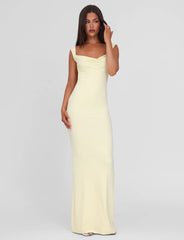 Zita Maxi Dress - Lemon