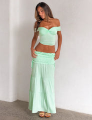 Denali Maxi Skirt - Soft Mint