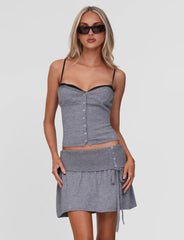 Rowena Mini Skirt - Grey
