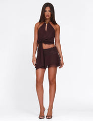 Indigo Top - Brown : Chocolate