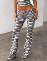 Dillon Pant - Blue And Brown Stripe