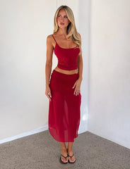 Octavia Top - Red