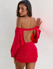 Janine Mini Dress - Red