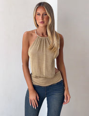 Evanna Top - Gold