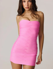 Niya Bandage Dress - Pink