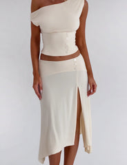 Alyssa Off Shoulder Top - Cream