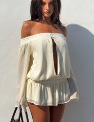 Tessie Playsuit - Ivory