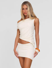 Cobi Skirt - White : Cream