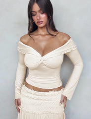 Denali Long Sleeve Top - White : Bone