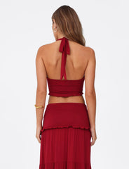 Katya Halter Top - Red