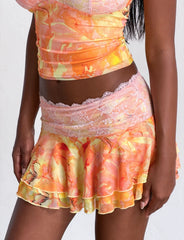 Dune Mesh Skirt - Creamsicle