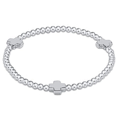 Signature Cross 3mm Sterling Bracelet - Sterling