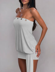 Ravenna Mini Dress - Cool Slate