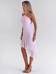 Elarina Midi Dress - Pink