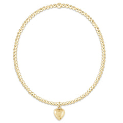 egirl Classic Gold 2mm Bracelet - Love Plush Small Gold Charm