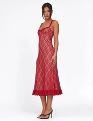 Deja Dress - Red : Berry Red