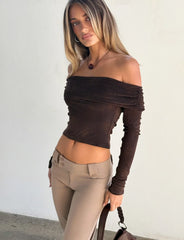 Korra Top - Chocolate Rose