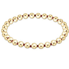 Gameday Hope Grateful 5mm Bead Bracelet - Wine