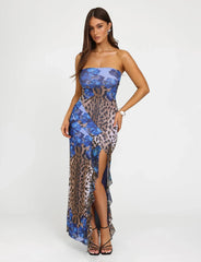 Theo Maxi Dress - Multi : Leopard