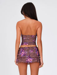 Hollis Top - Neutral : Floral : Floral Leopard