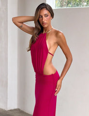 Evanna Maxi Dress - Berry