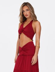 Katya Halter Top - Red