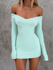 Parker Knit Dress - Mint Green