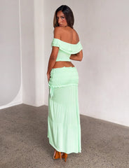 Denali Maxi Skirt - Soft Mint