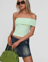 Lisette Top - Yellow Stripe