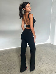 Kittie High Rise Pant - Black