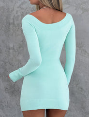Parker Knit Dress - Mint Green