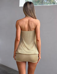 Adelyn Mini Dress - Gold