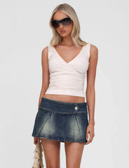 Lupita Skort - Mid Wash