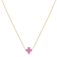 egirl 14" Necklace Gold - Signature Cross Small