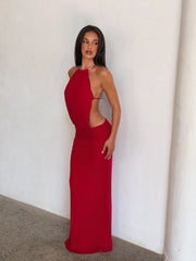 Evanna Maxi Dress - Red