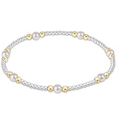 Purpose Pearl 4mm Mixed Metal Bracelet