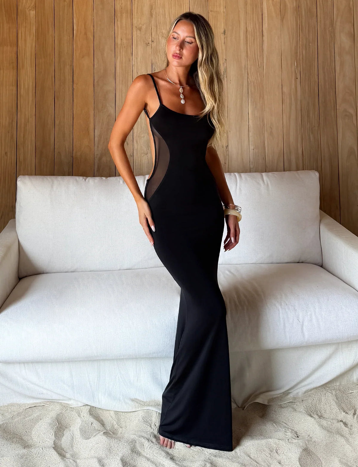Xinia Maxi Dress - Black