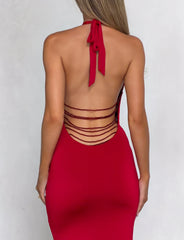 Solyne Maxi Dress - Red