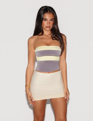 Eos Top - Grey And Yellow