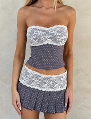 Kittie Lace Skort - Grey Dot