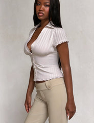 Valerie Short Sleeve Shirt - Grey