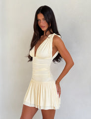 Halona Mini Dress - Cream