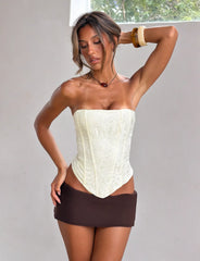 Lania Corset Top - Cream