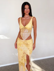 Theo Skirt - Lemon Butterfly Paisley