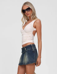 Lupita Skort - Mid Wash