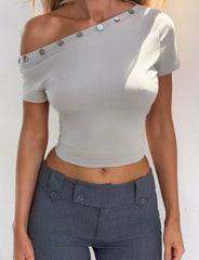Marita Top - Dove Grey