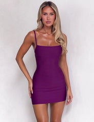 Midori Mini Bandage Dress - Plum