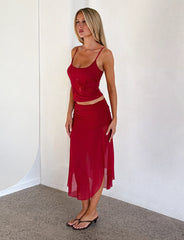 Mariana Skirt - Red
