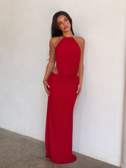 Evanna Maxi Dress - Red