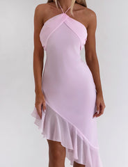 Elarina Midi Dress - Pink